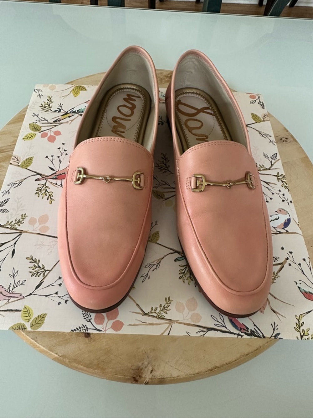 Sam Edelman Pink Leather Loafers Shoes size 8